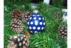 Julekugle Nostalgi 7, dia 6 cm