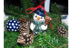 Snemand i motiv 3 Hjde 11 cm.