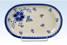 Hndmalet fad 27,5 cm - Art Blue 296