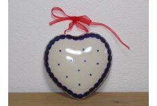 Julehjerte Nostalgi 09 hjde 9 cm