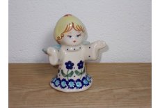 Keramikengel med bne arme i Nostalgi c27 Hjde 9 cm.