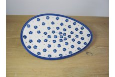 Hndmalet oval fad/tallerken 25 cm. - Nostalgi 5