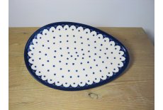 Hndmalet oval fad/tallerken 25 cm. - Nostalgi 8