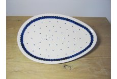 Hndmalet oval fad/tallerken 25 cm. - Nostalgi 9