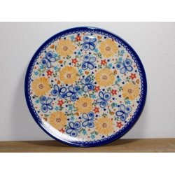 6 Unika Spise Tallerkener 28 cm. rde nuancer