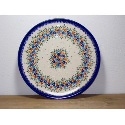 6 Unika Spise Tallerkener 28 cm. rde nuancer