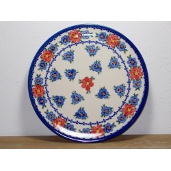 6 Unika Spise Tallerkener 28 cm. rde nuancer