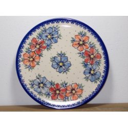 6 Unika Spise Tallerkener 28 cm. rde nuancer